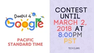 Google Doodle Contest Until March 2, 2018 at 8:00 pm PST