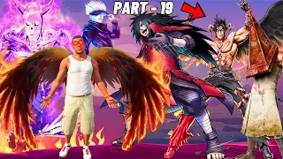 MADARA UCHIHA, DEVIL GOD And CURSED SPIRIT Fight SUSANOO And GOJO in GTA 5 | SHINCHAN and CHOP