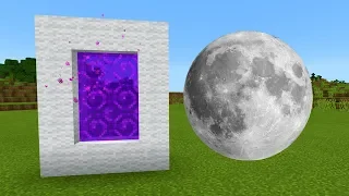 How To Make a PORTAL to the MOON Dimension in Minecraft PE (Moon Portal in MCPE)