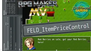 RPG Maker MV Tutorial - FELD Item Price Control Plugin Review - RPGMMV Tut