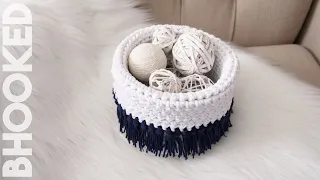 This Sturdy Crochet Basket Holds Its Shape!