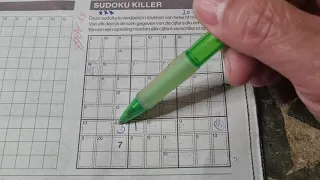 (#8639) Saturday. Killer Sudoku puzzle. Bonus Extra edition. 06-01-2024 Extra part 2 of 4