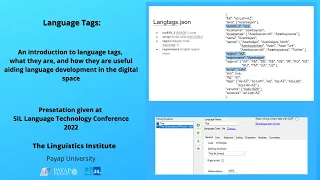 A presentation on Language Tags