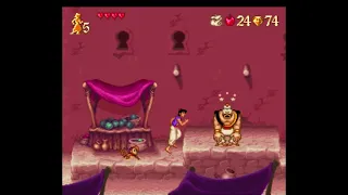 Disney's ALADDIN (1993 - SNES) Longplay / Playthrough