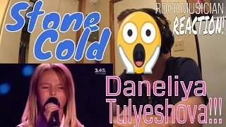 DANELIYA TULESHOVA - Stone Cold - VOICE KIDS AUDITION - Rock Musician REACTION