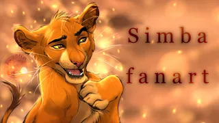 TheTigerPurr | The Lion King Simba fanart - Procreate #Shorts