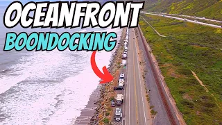 RV Camping With Oceanfront View Rincon Parkway