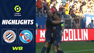 MONTPELLIER HÉRAULT SC - RC STRASBOURG ALSACE (2 - 1) - Highlights - (MHSC - RCSA) / 2022-2023