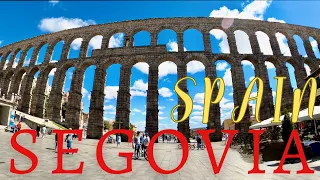 Ancient Spanish city SEGOVIA walking tour (4K)