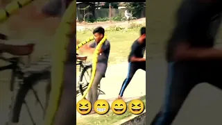 fake snake prank on public #funny #viral #youtube #short #trending #shorts #comedy #indian