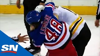 Brendan Lemieux & Trent Frederic Pummel Each Other As Bruins And Rangers Stay Fired Up