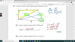 MATEMATIKA B – OGLEDNI ISPIT, PROBNA MATURA, 2022., 25.- 30. zadatak