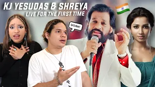 Waleska & Efra React to Surmai Akhiyon by Shreya Ghoshal and Yesudas on Stage