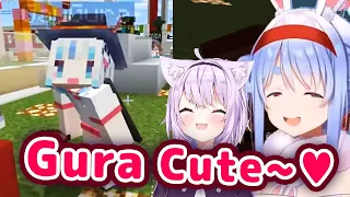 Pekora and Okayu Fall For Gura's Cuteness and Towa Gets Jealous 【ENG Sub/Hololive】