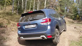 Subaru Forester 2019 диагональное вывешивание на подъеме