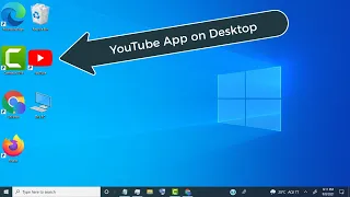 How To Add YouTube App on Desktop Screen Laptop / PC