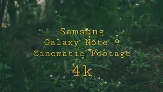 Samsung Galaxy Note 9 Cinematic Footage 4k In 2020