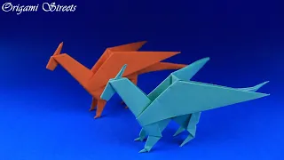 Как сделать дракона из бумаги. Оригами дракон