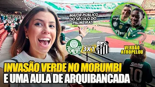 BASTIDORES DA INVASÃO VERDE NO MORUMBI COM RECORDE DE PÚBLICO NO SÉCULO! Palmeiras 3 x 1 Santos