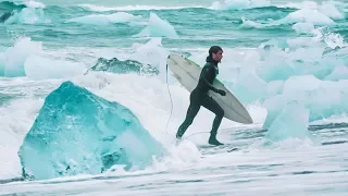 Surf Iceland Film - Surfing Among Gigantic Icebergs