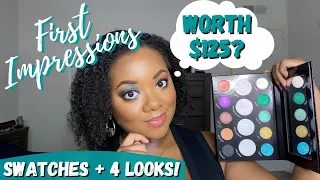 DANESSA MYRICKS LIGHTWORK VOLUME 3 | LIVE SWATCHES ON DEEP SKIN | 4 LOOKS!!