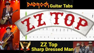 Sharp Dressed Man - ZZ Top - Guitar + Bass TABS Lesson