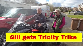 Gill gets her Tricity 300