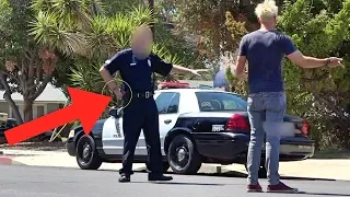 Angry Cop Pranked by Magician (I Got a Ticket For This!!!)