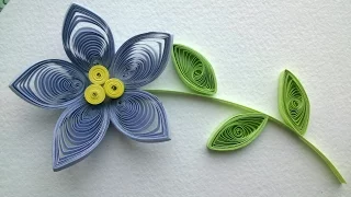Quilling Flowers Tutorial: make a beautiful Quilling flower. Paper art Quilling.