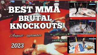BEST MMA BRUTAL KNOCKOUTS (august-september) 2023  part # 1