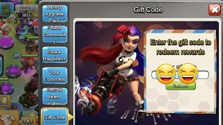 new gift code 😂😂Clash of Zombies coz1