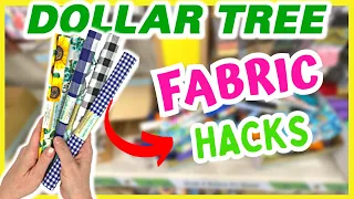 6 Beautiful FABRIC DIYS Using DOLLAR TREE FABRIC | NEW Dollar Tree DIYS | Dollar Tree Fabric Crafts