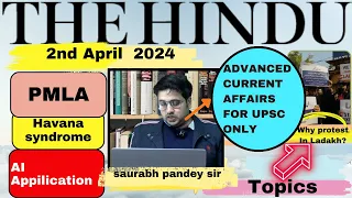 The Hindu  Editorial & News Analysis II 2nd April 2024 II Daily current affairs II Saurabh Pandey