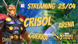 Streaming 23/04/24 CRISOL, ARENA, ASALTOS de Marvel Strike Force en directo