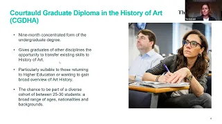 The Courtauld Graduate Diploma in the History of Art Open Day, November 2022