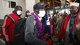 Kenya's Kipchoge back home after Olympic success