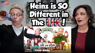 American Couple Reacts: UK vs US Heinz Products! Food Wars! These Were VERY SURPRISING!!