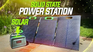 Yoshino B330 and Portable Solar Power Station with Solid State Battery and SP100 Solar Panel