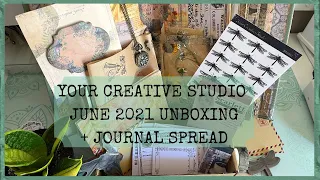 STATIONERY UNBOXING AND JOURNAL SPREAD | YOUR CREATIVE STUDIO JUNE 2021