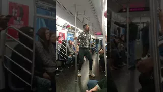 NYC Extreme Subway Pole Dancing