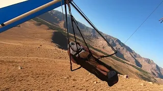 Hang gliding     light wind launch
