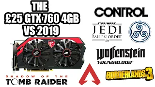 The £25 GTX 760 4GB In 2019 | 7 Games 1080P | MSI GTX 760 + I5 9400F