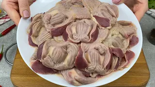 Secret of seasoned chefs to tenderize meat, even chicken gizzards. Delicious recipe without baking