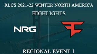 [RLCS Highlights] NRG vs FaZe | RLCS 2021-22 Winter: North America | 16 January 2022