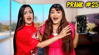 I Pranked My FAMILY For 24 Hours Challenge | * Breaking iPhone 😭* | Mahjabeen Ali