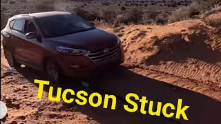 Hyundai Tucson Stuck in the Sand Trap