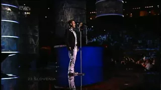 Eurovision 2005 Semi Final 23 Slovenia *Omar Naber* *Stop* 16:9 HQ