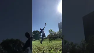 Football toss to the Moon