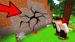 TAJEMNICZE PĘKNIĘCIE W SKALE!? UKRYTA BAZA W MINECRAFT!