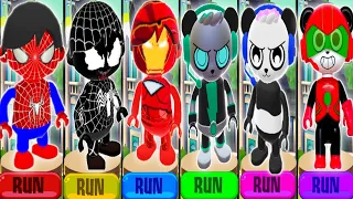 Tag with Ryan - Spiderman Ryan vs Venom Ryan vs Iron man ryan vs super powers Combo panda red,green